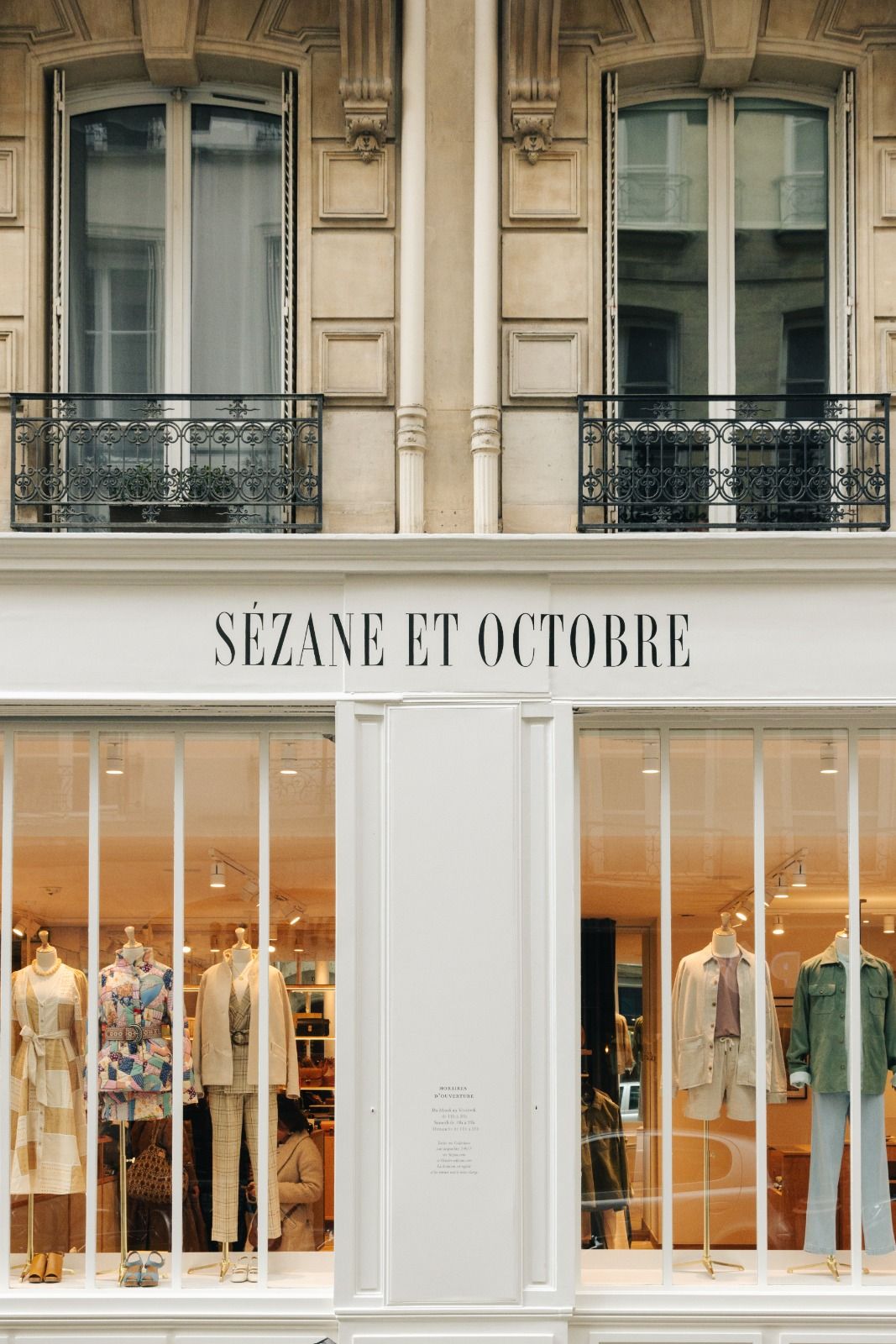 boutique sezane octobre le marais paris rue des blancs manteaux