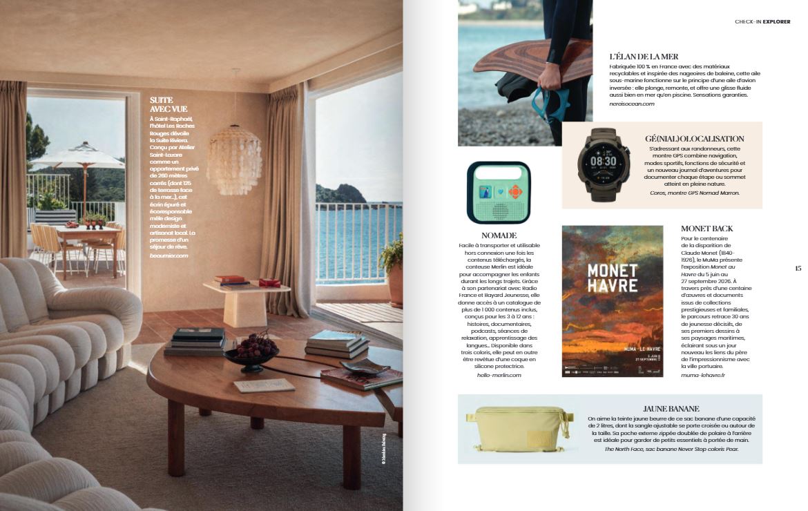 Double page du magazine